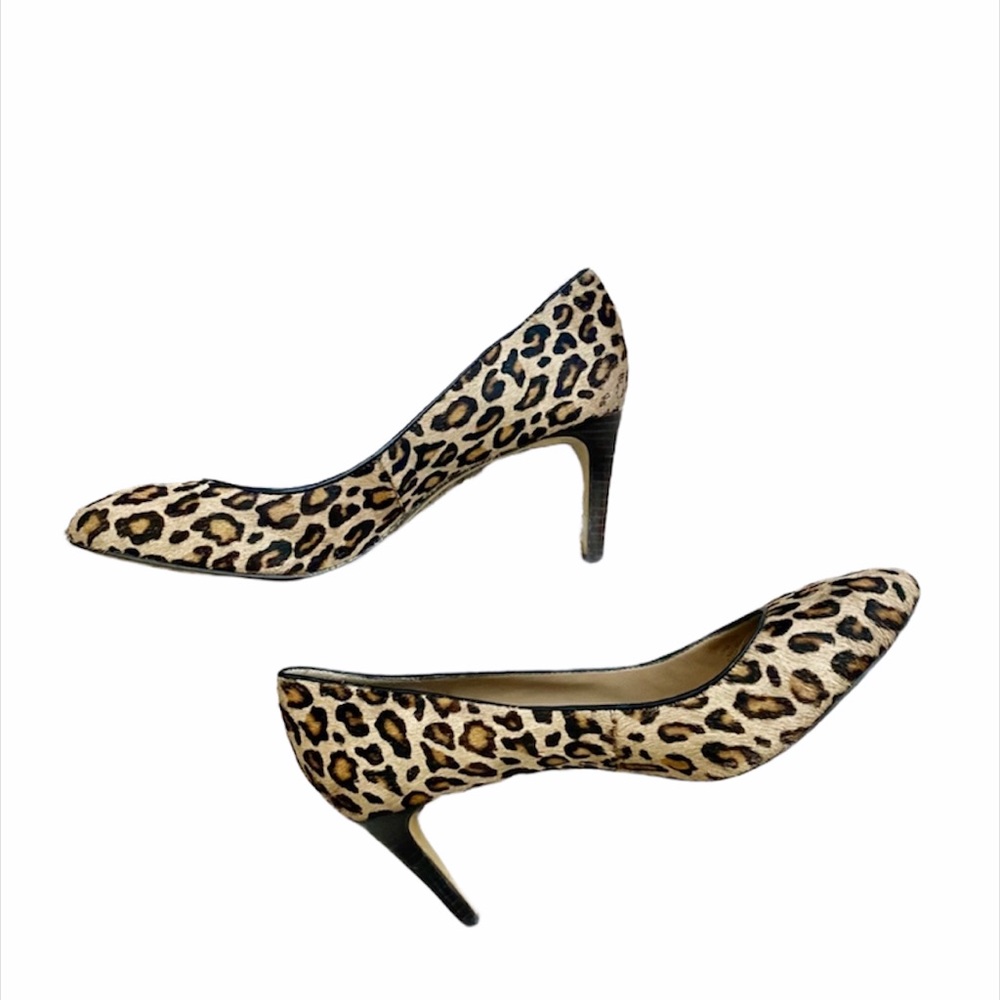 Banana Republic Calf Hair Leopard Print Heels